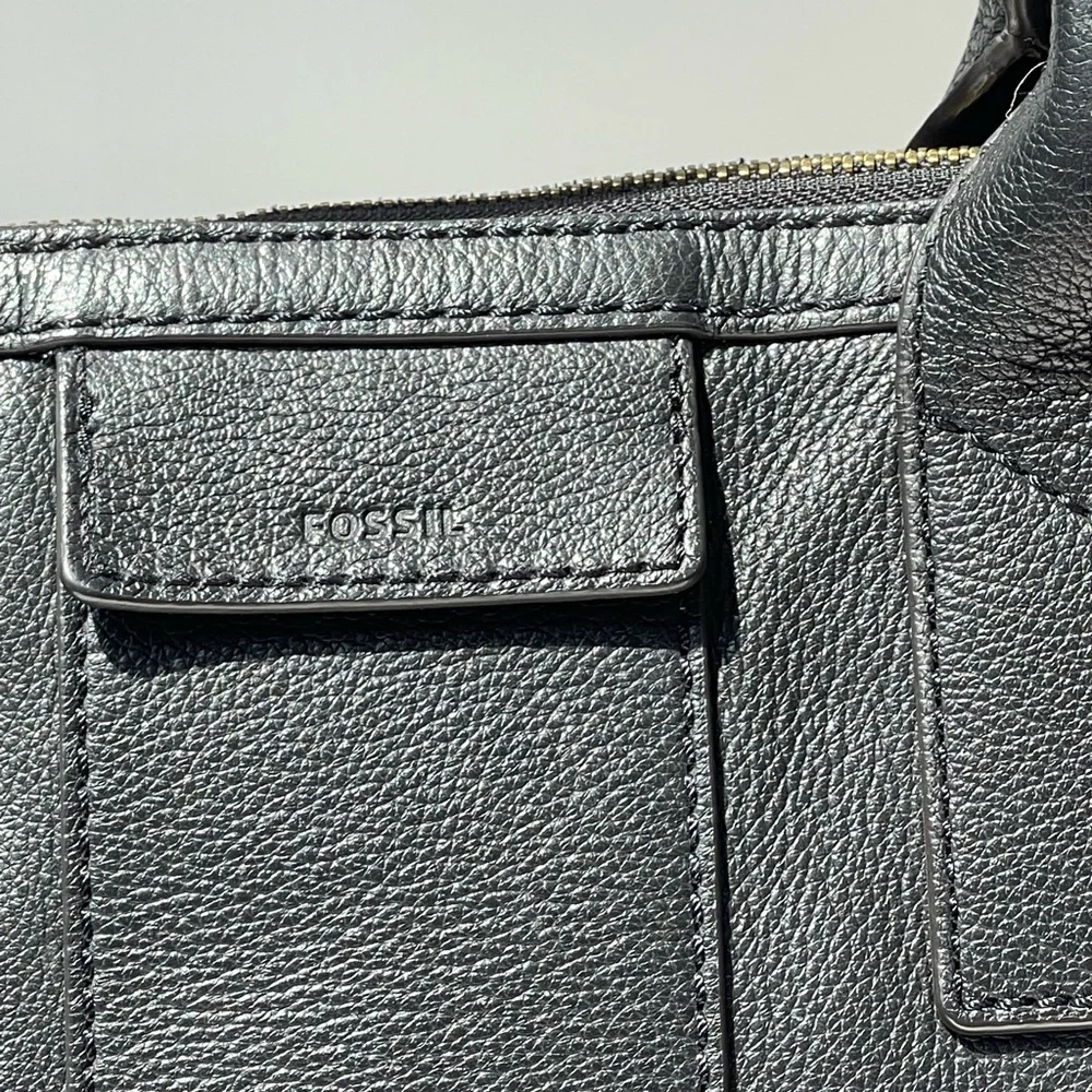Fossil Leather Tote Bag